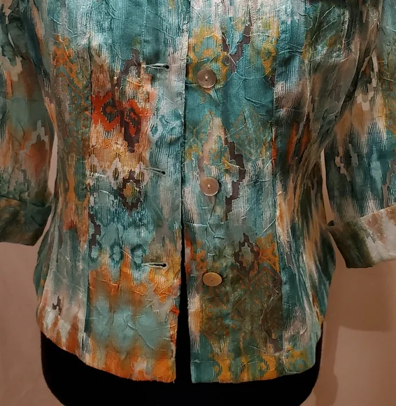 LIGHTWEIGHT SUMMER JACKET. RUBY ROAD, SIZE 8 - Picture 6 of 7